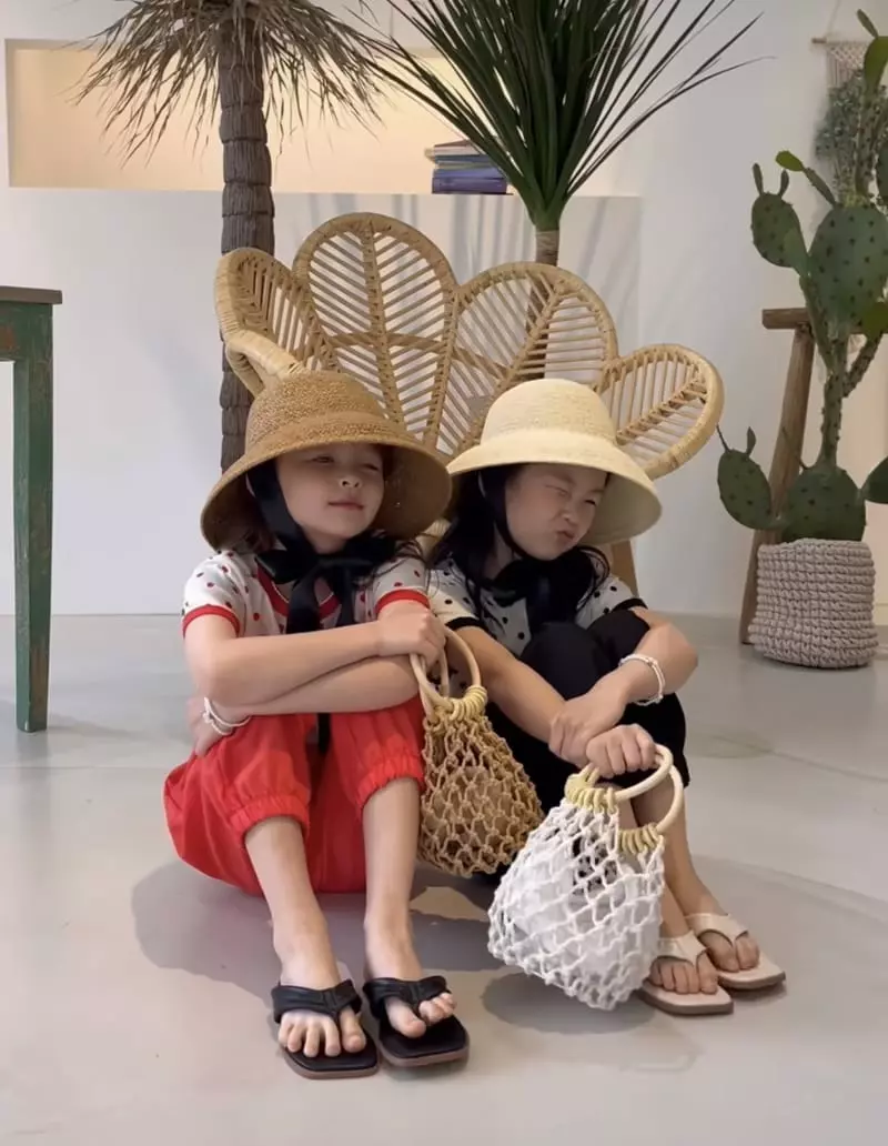 Zan Clover - Korean Children Fashion - #littlefashionista - Latan Ribbon Hat