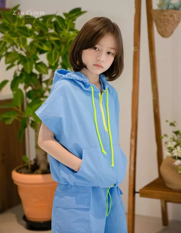 Zan Clover - Korean Children Fashion - #littlefashionista - Gcargo Anorak Top Bottom Set - 8