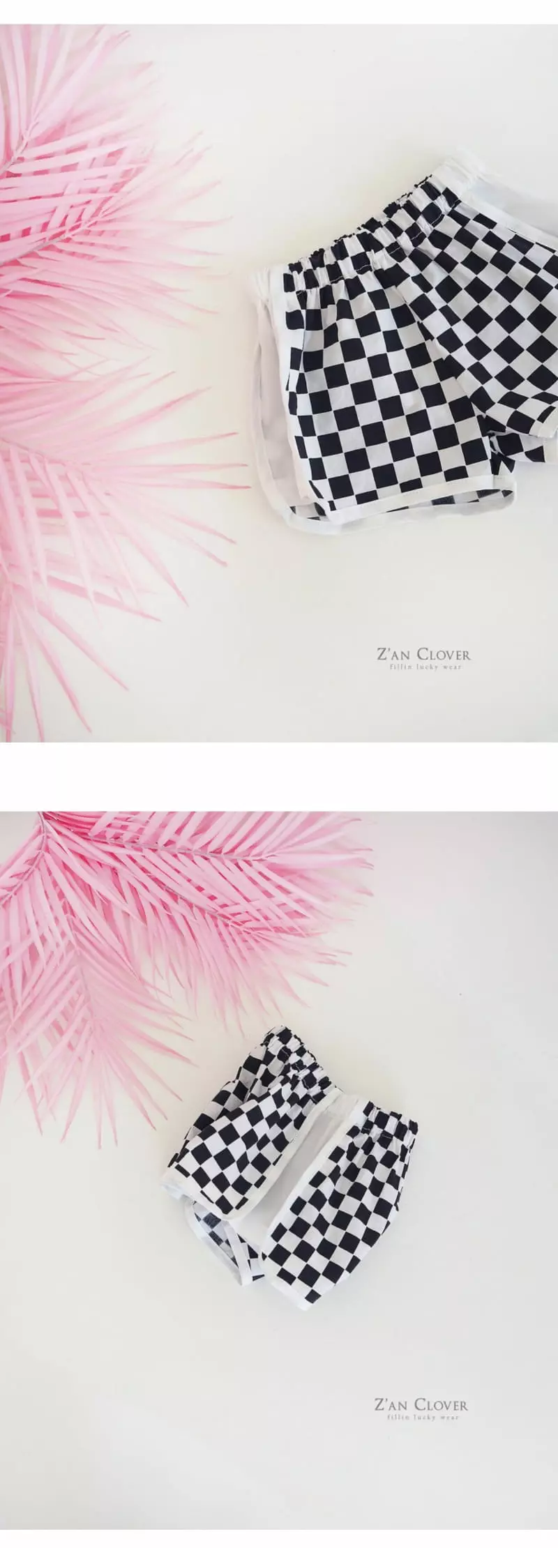 Zan Clover - Korean Children Fashion - #magicofchildhood - Check Color Shorts - 6