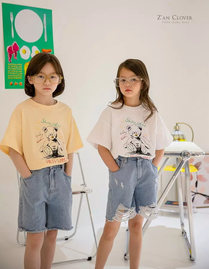 Zan Clover - Korean Children Fashion - #magicofchildhood - Summer Teddy Tee - 8