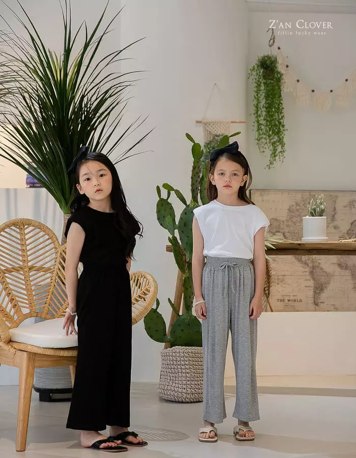 Zan Clover - Korean Children Fashion - #littlefashionista - Layon Wide Pants - 4