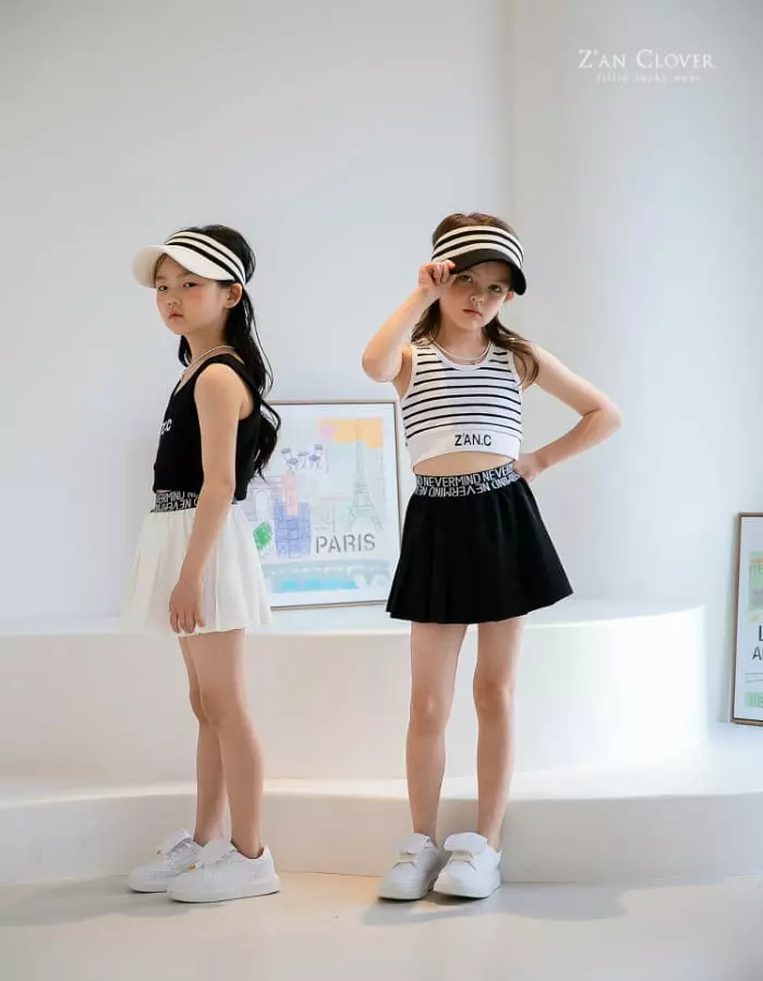 Zan Clover - Korean Children Fashion - #minifashionista - All That Pleats Skirt