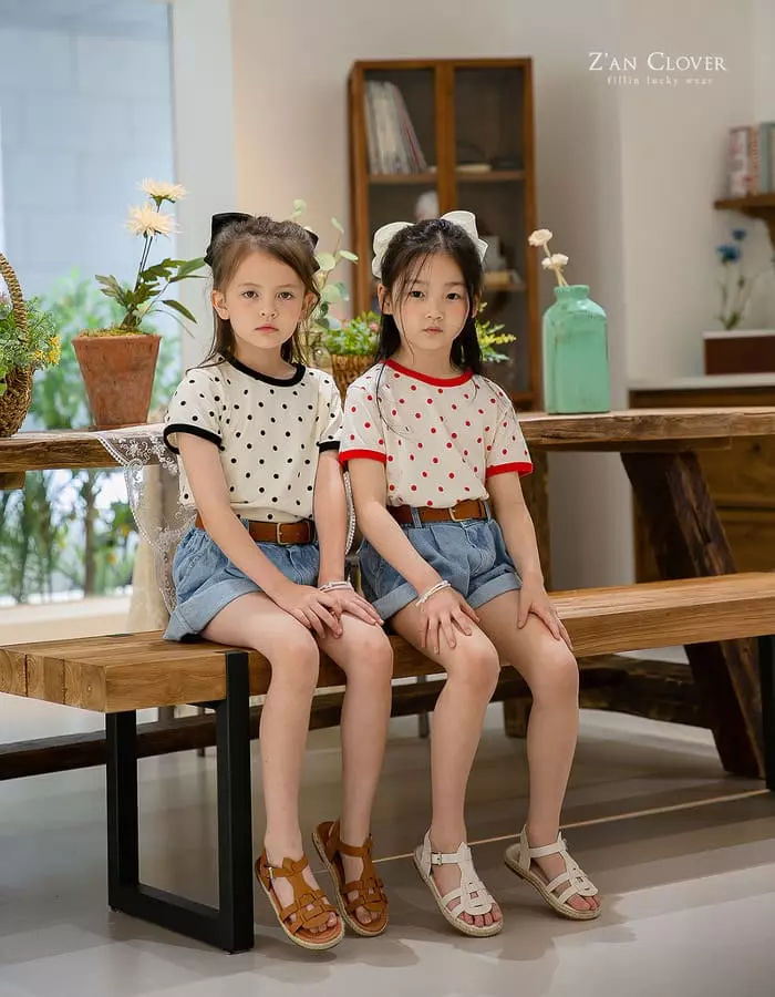 Zan Clover - Korean Children Fashion - #minifashionista - Dot Tee - 7