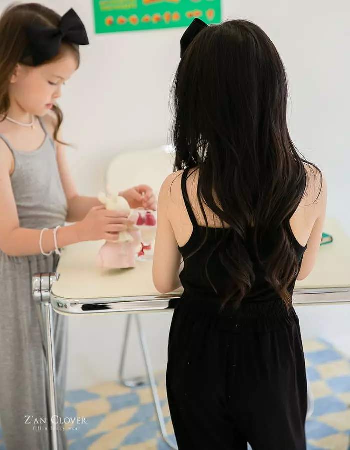 Zan Clover - Korean Children Fashion - #minifashionista - Layon String Sleeveless - 3