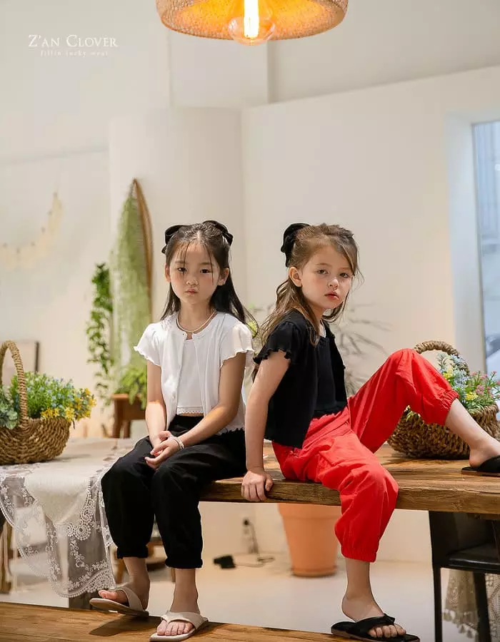Zan Clover - Korean Children Fashion - #prettylittlegirls - Summer Jogger Pants - 5