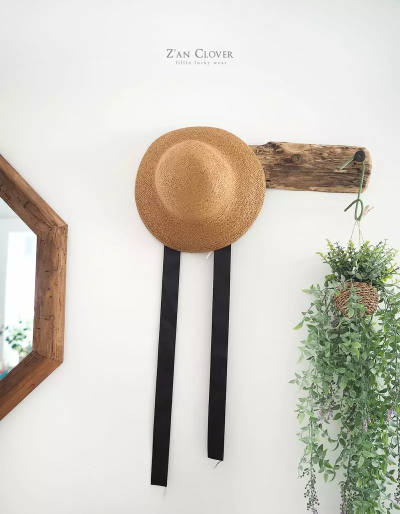 Zan Clover - Korean Children Fashion - #minifashionista - Latan Ribbon Hat - 4
