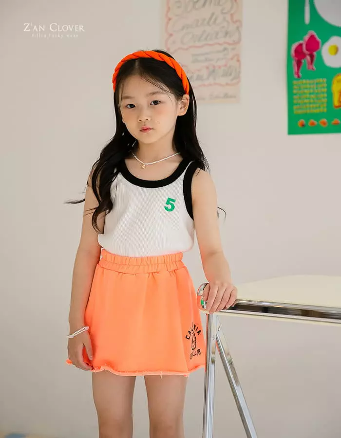 Zan Clover - Korean Children Fashion - #prettylittlegirls - Neon Terry Skirt - 8