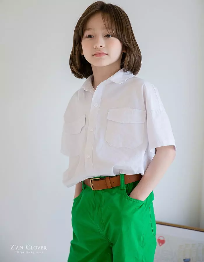 Zan Clover - Korean Children Fashion - #prettylittlegirls - Half Shirt