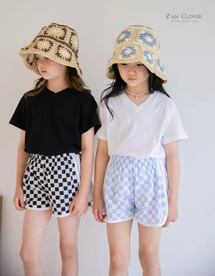 Zan Clover - Korean Children Fashion - #stylishchildhood - Simple V Neck Tee - 12