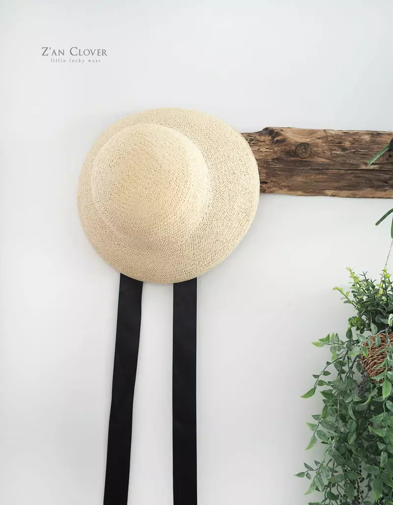 Zan Clover - Korean Children Fashion - #stylishchildhood - Latan Ribbon Hat - 7