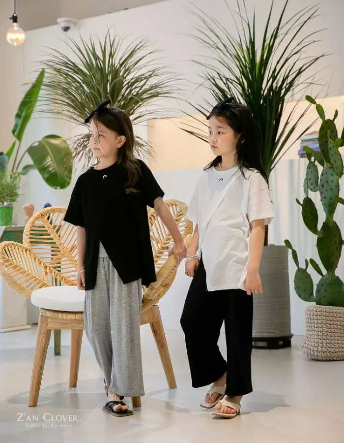 Zan Clover - Korean Children Fashion - #stylishchildhood - Layon Wide Pants - 9