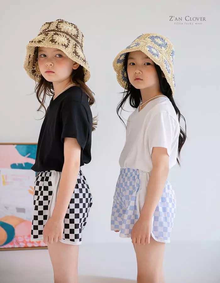 Zan Clover - Korean Children Fashion - #todddlerfashion - Simple V Neck Tee - 10