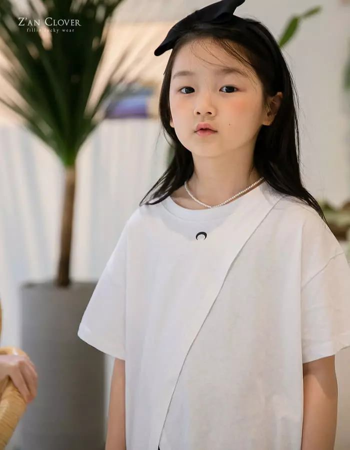 Zan Clover - Korean Children Fashion - #todddlerfashion - Sasun Slit Long Tee - 4