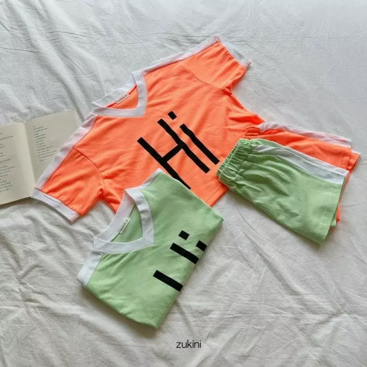 Zukini - Korean Children Fashion - #childrensboutique - HI Top Bottom Set