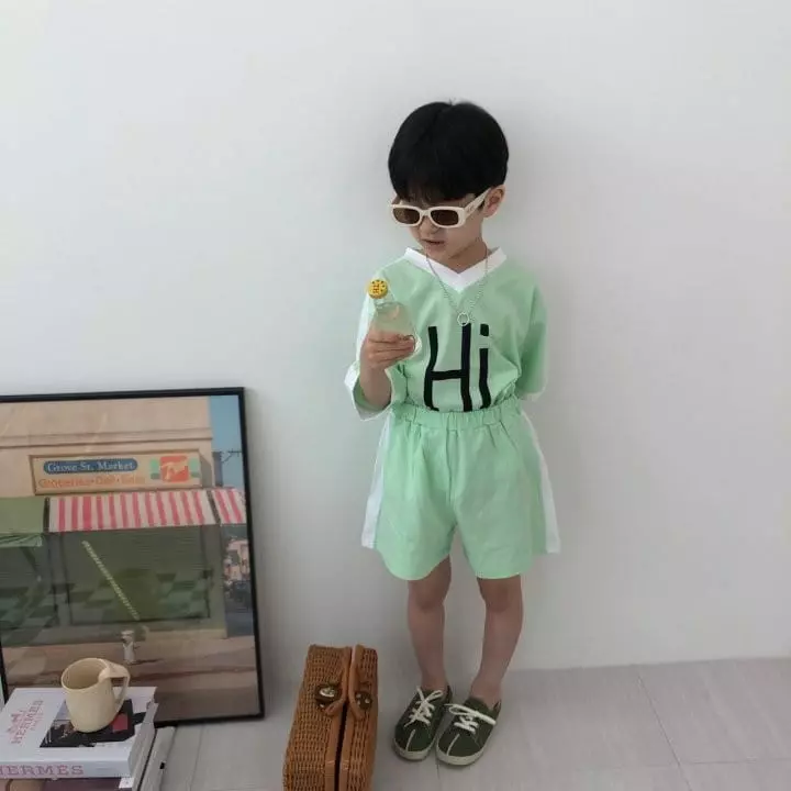 Zukini - Korean Children Fashion - #discoveringself - HI Top Bottom Set - 4