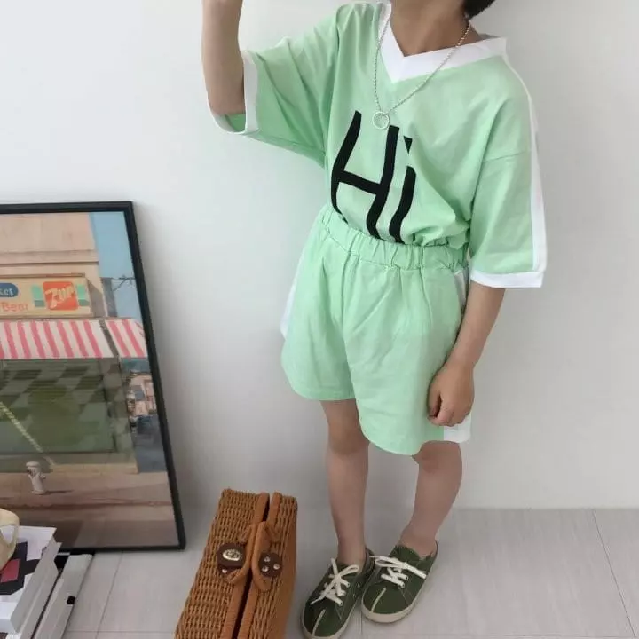 Zukini - Korean Children Fashion - #kidsstore - HI Top Bottom Set - 6