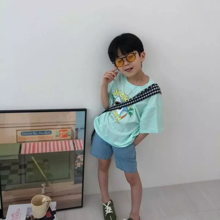Zukini - Korean Children Fashion - #littlefashionista - Shark Tee - 5