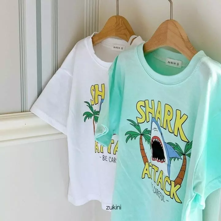 Zukini - Korean Children Fashion - #prettylittlegirls - Shark Tee - 8