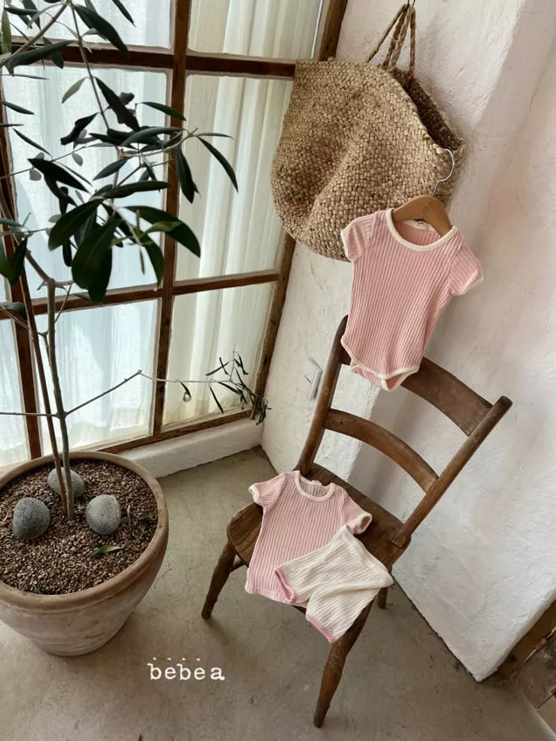 a-Market - Korean Baby Fashion - #babyboutique - Retro Rib Color Top Bottom Set - 7