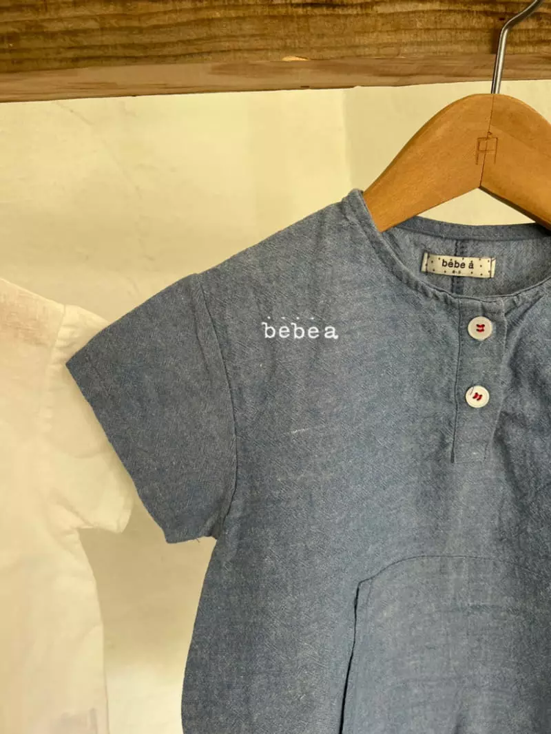 a-Market - Korean Baby Fashion - #babyboutique - Like Denim Baby Bodysuit - 5