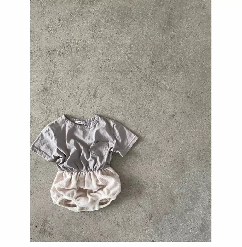 a-Market - Korean Baby Fashion - #babyfashion - Rib Terry Bodysuit - 4