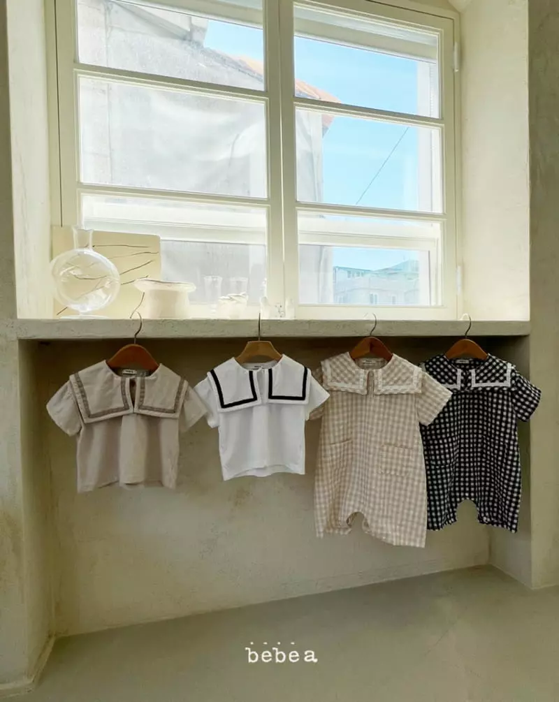 a-Market - Korean Baby Fashion - #babyfever - Sailor Collar Bodysuit - 2