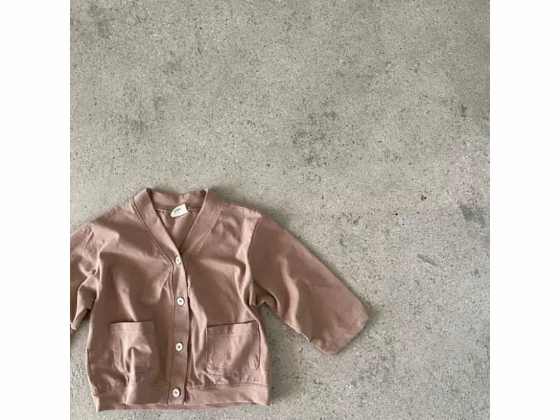 a-Market - Korean Baby Fashion - #babyootd - Natural Cardigan - 3