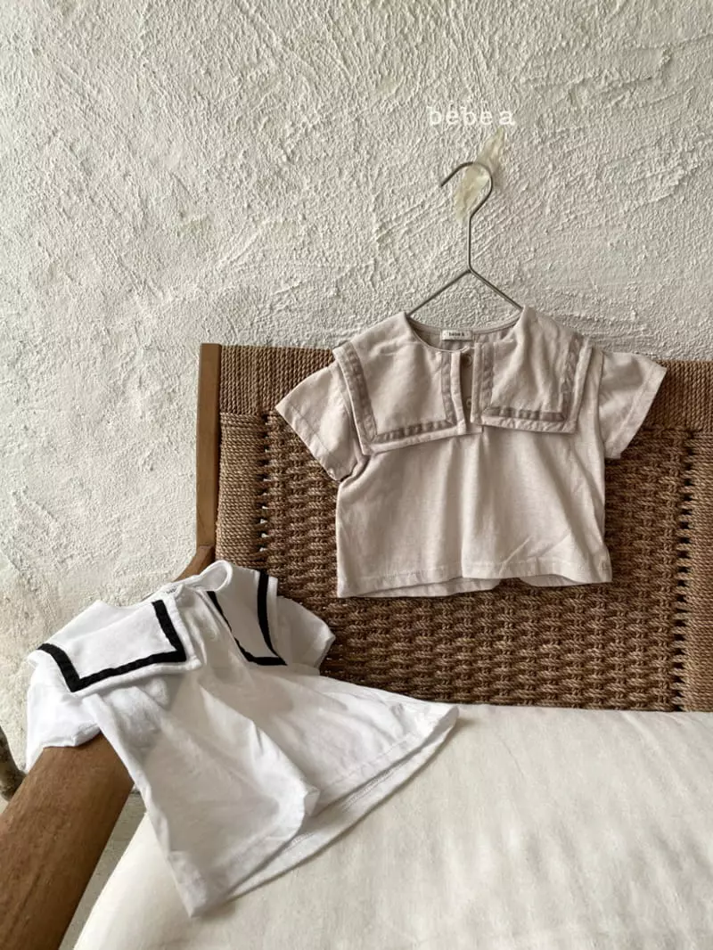 a-Market - Korean Baby Fashion - #babyoutfit - Sailor Collar Tee - 6