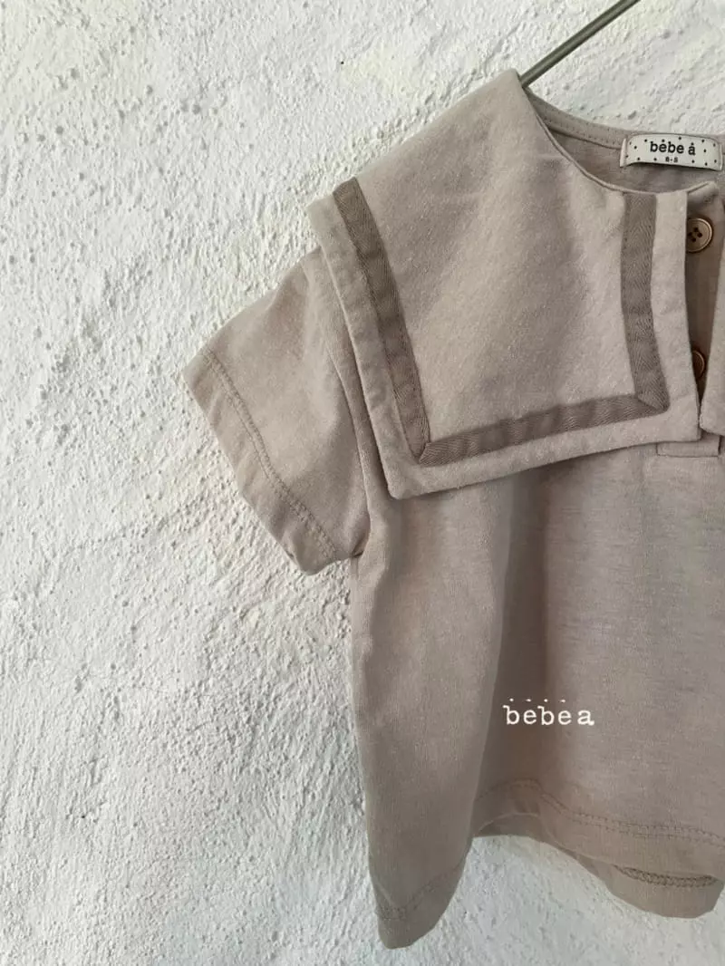 a-Market - Korean Baby Fashion - #babyoutfit - Sailor Collar Tee - 7