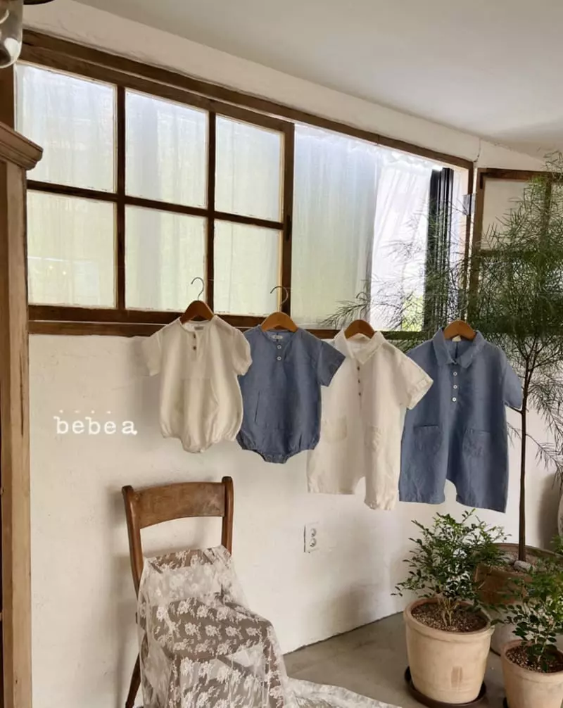 a-Market - Korean Baby Fashion - #babywear - Like Denim Baby Bodysuit - 2