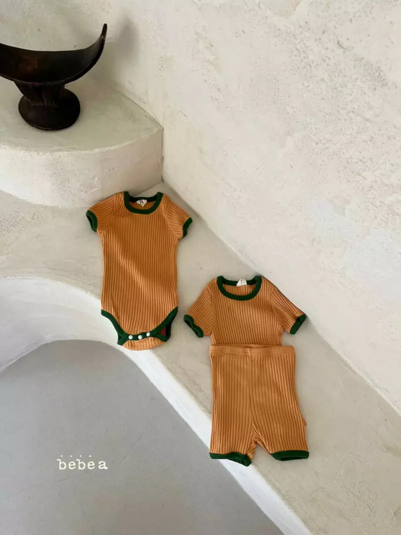 a-Market - Korean Baby Fashion - #onlinebabyboutique - Retro Rib Color Bodysuit - 3