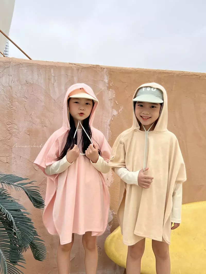 a-Market - Korean Children Fashion - #childofig - Hood Terry Cape - 5