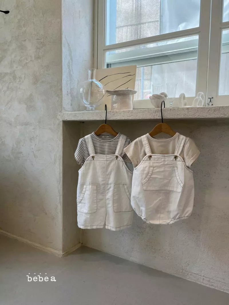 a-Market - Korean Children Fashion - #littlefashionista - Pocket Dungarees - 2