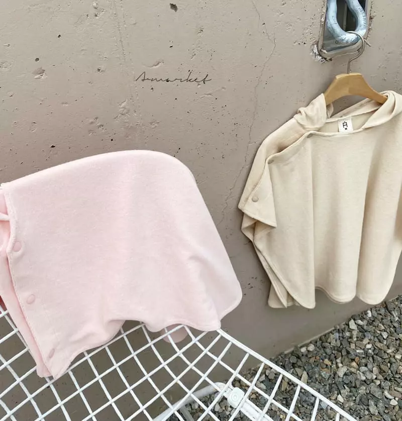 a-Market - Korean Children Fashion - #prettylittlegirls - Hood Terry Cape