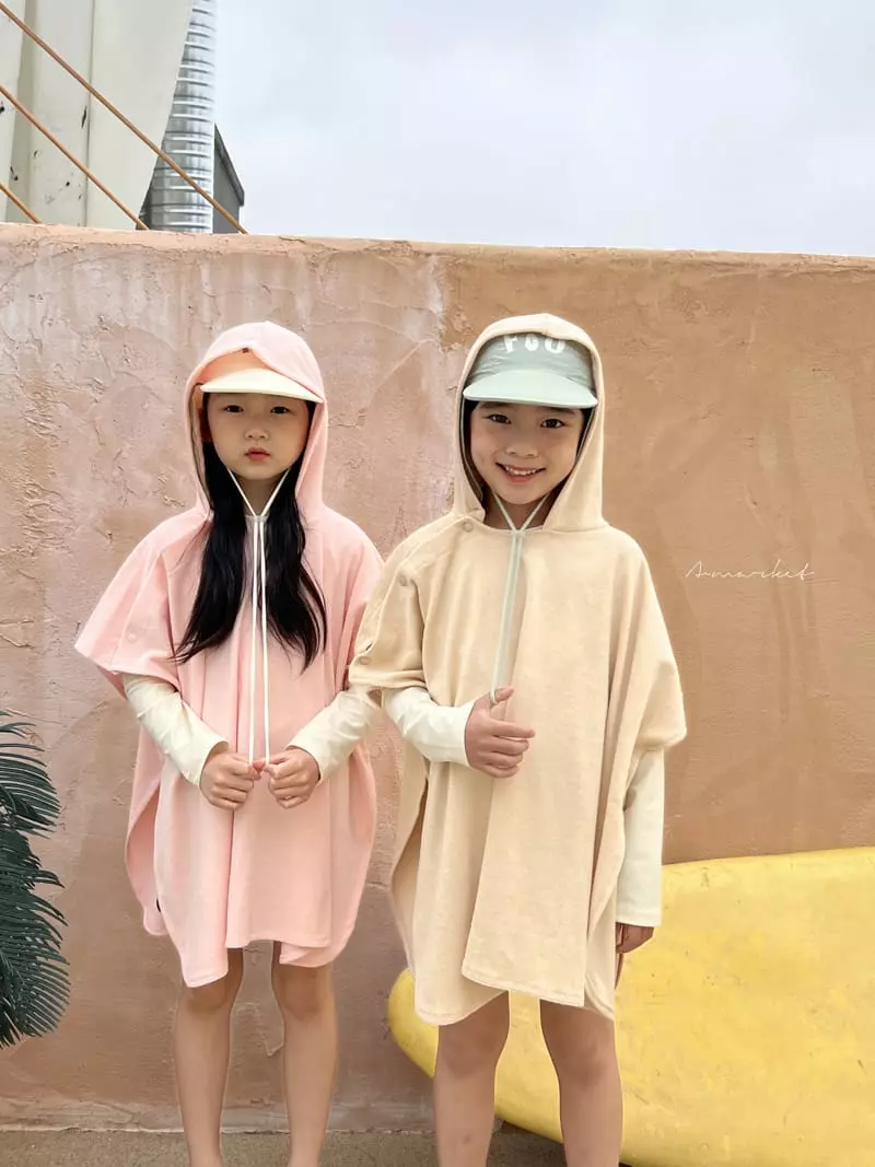 a-Market - Korean Children Fashion - #toddlerclothing - Hood Terry Cape - 4