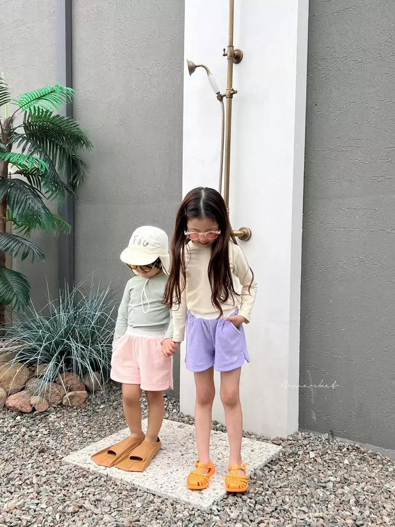 a-Market - Korean Children Fashion - #toddlerclothing - Terry Shorts - 5
