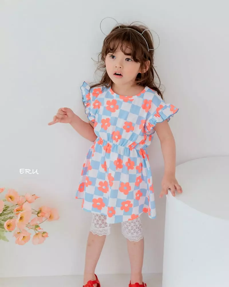 e.ru - Korean Children Fashion - #Kfashion4kids - Block Flower One-piece - 10