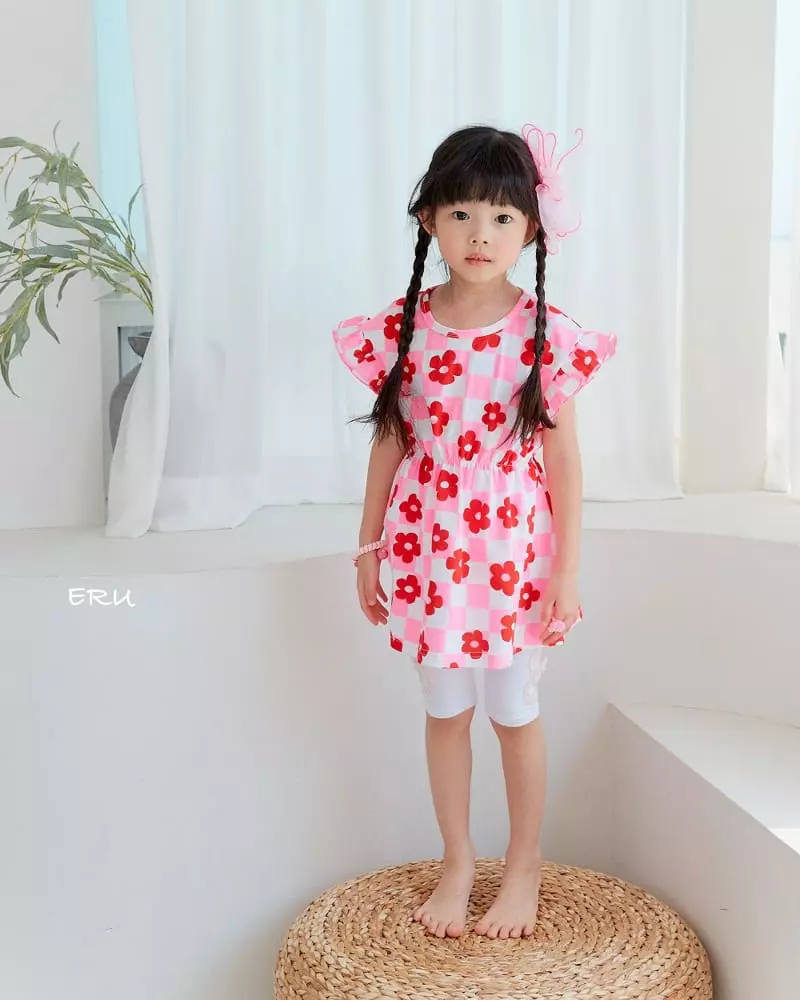 e.ru - Korean Children Fashion - #fashionkids - Block Flower One-piece - 6