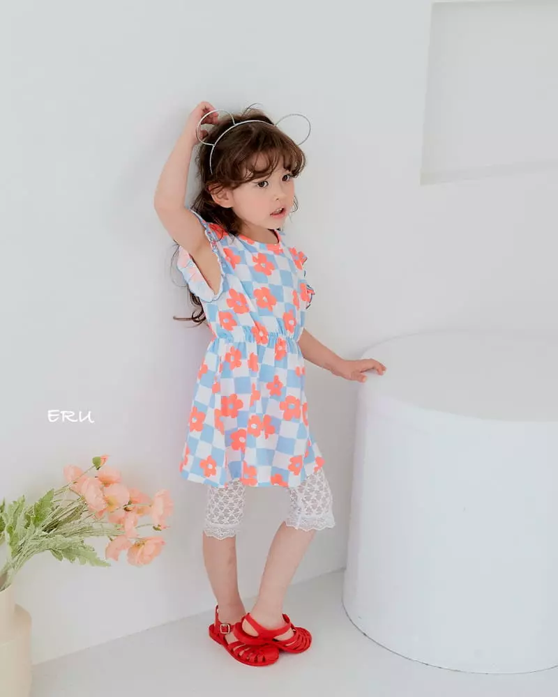 e.ru - Korean Children Fashion - #kidzfashiontrend - Block Flower One-piece - 9