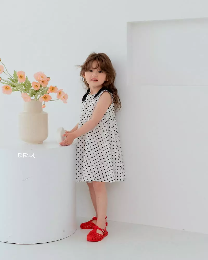 e.ru - Korean Children Fashion - #todddlerfashion - Heart One-piece - 6