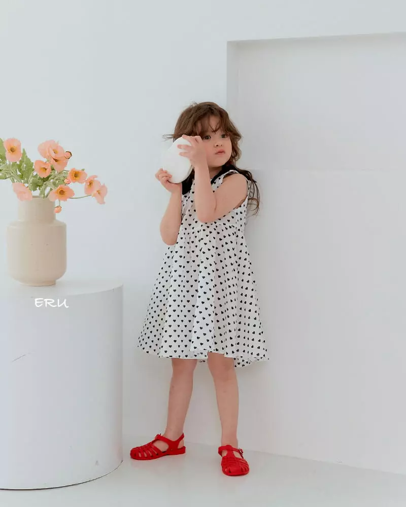 e.ru - Korean Children Fashion - #toddlerclothing - Heart One-piece - 7