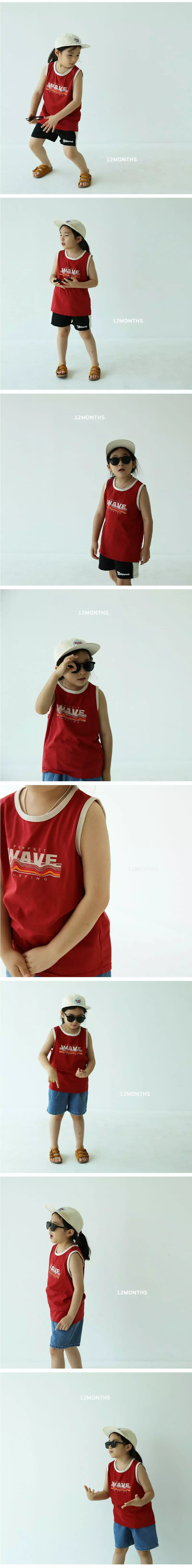 12 Month - Korean Children Fashion - #childofig - Wave Sleeveless - 3