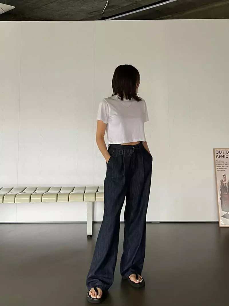 Acme - Korean Women Fashion - #momslook - Tug Wide Pants