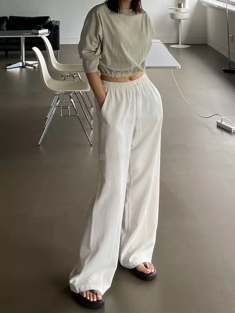 Acme - Korean Women Fashion - #womensfashion - Pintuck Banding Pants