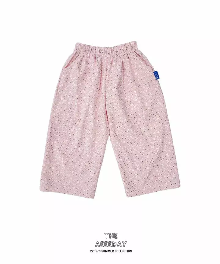 Aeeeday - Korean Children Fashion - #Kfashion4kids - Flower Cool Pants - 2