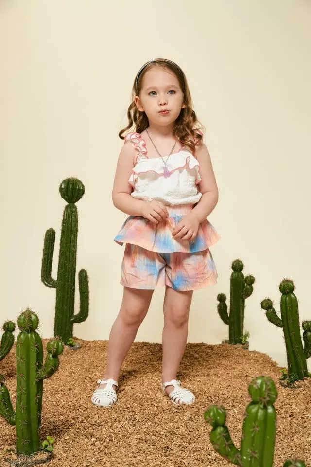 Aeeeday - Korean Children Fashion - #childrensboutique - Gradation Skirt Shorts - 7