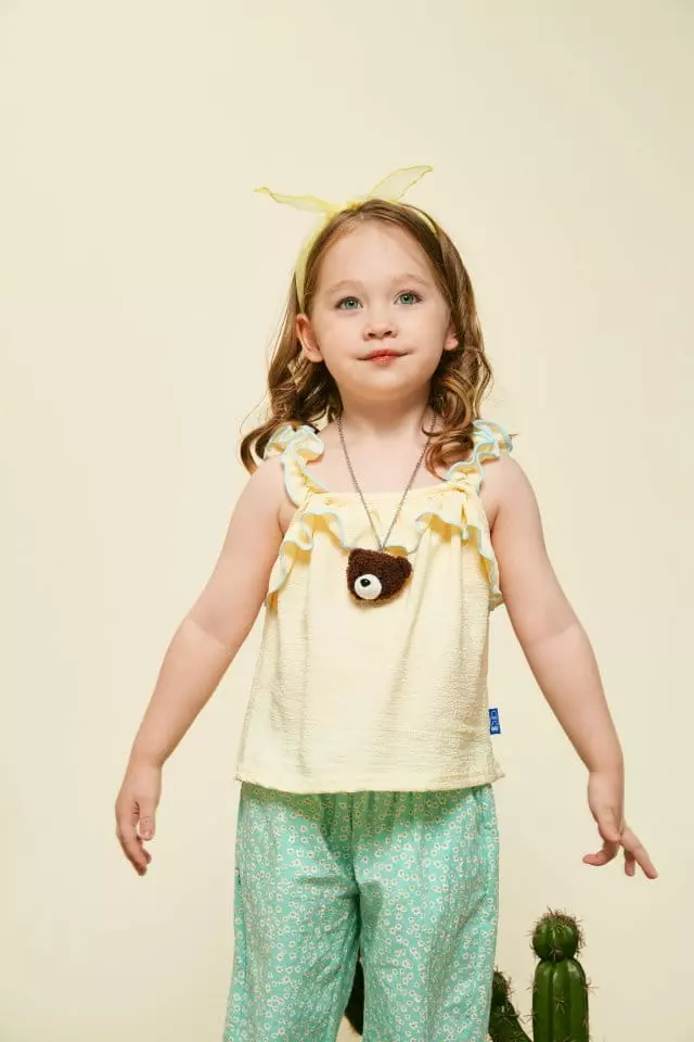 Aeeeday - Korean Children Fashion - #kidsshorts - Line Color Sleeveless