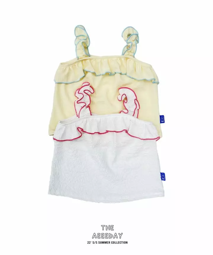 Aeeeday - Korean Children Fashion - #magicofchildhood - Line Color Sleeveless - 6