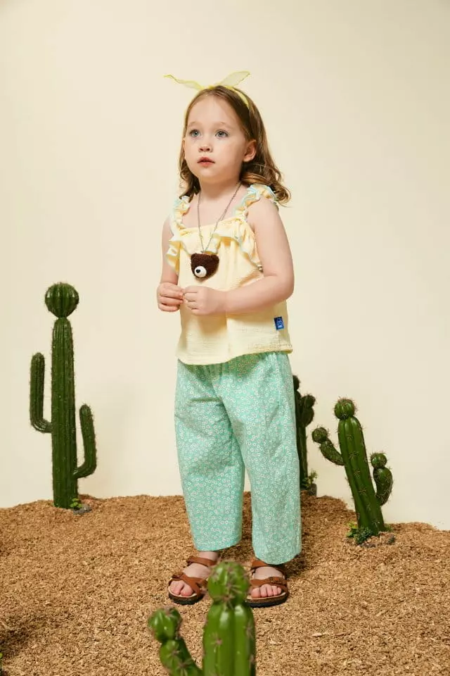 Aeeeday - Korean Children Fashion - #littlefashionista - Flower Cool Pants - 4