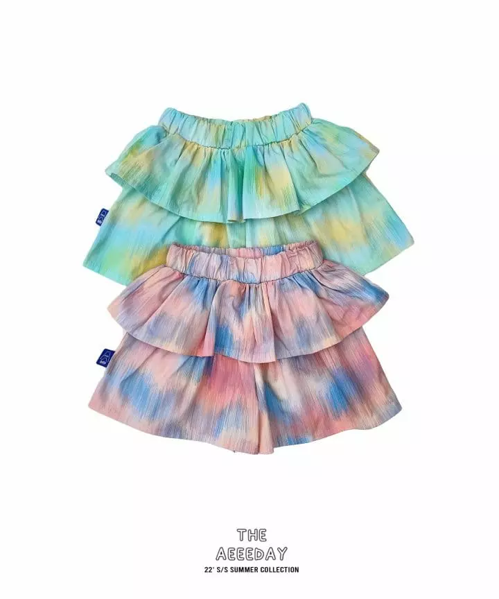 Aeeeday - Korean Children Fashion - #magicofchildhood - Gradation Skirt Shorts - 2